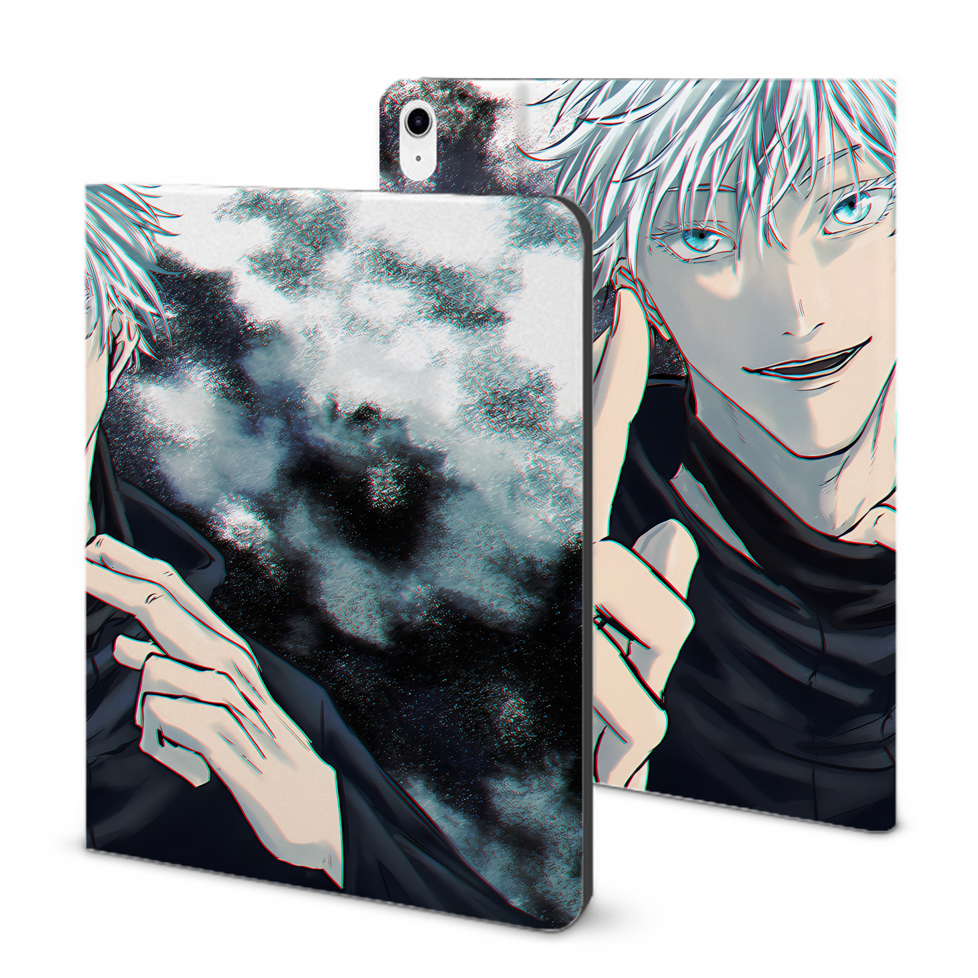 （画像用） 呪術廻戦 Jujutsu Kaisen IPad ケース ブック型 PUレザー TPU 耐衝撃 軽量 薄型 ペン収納なし 全面保護 IPad 各モデル対応